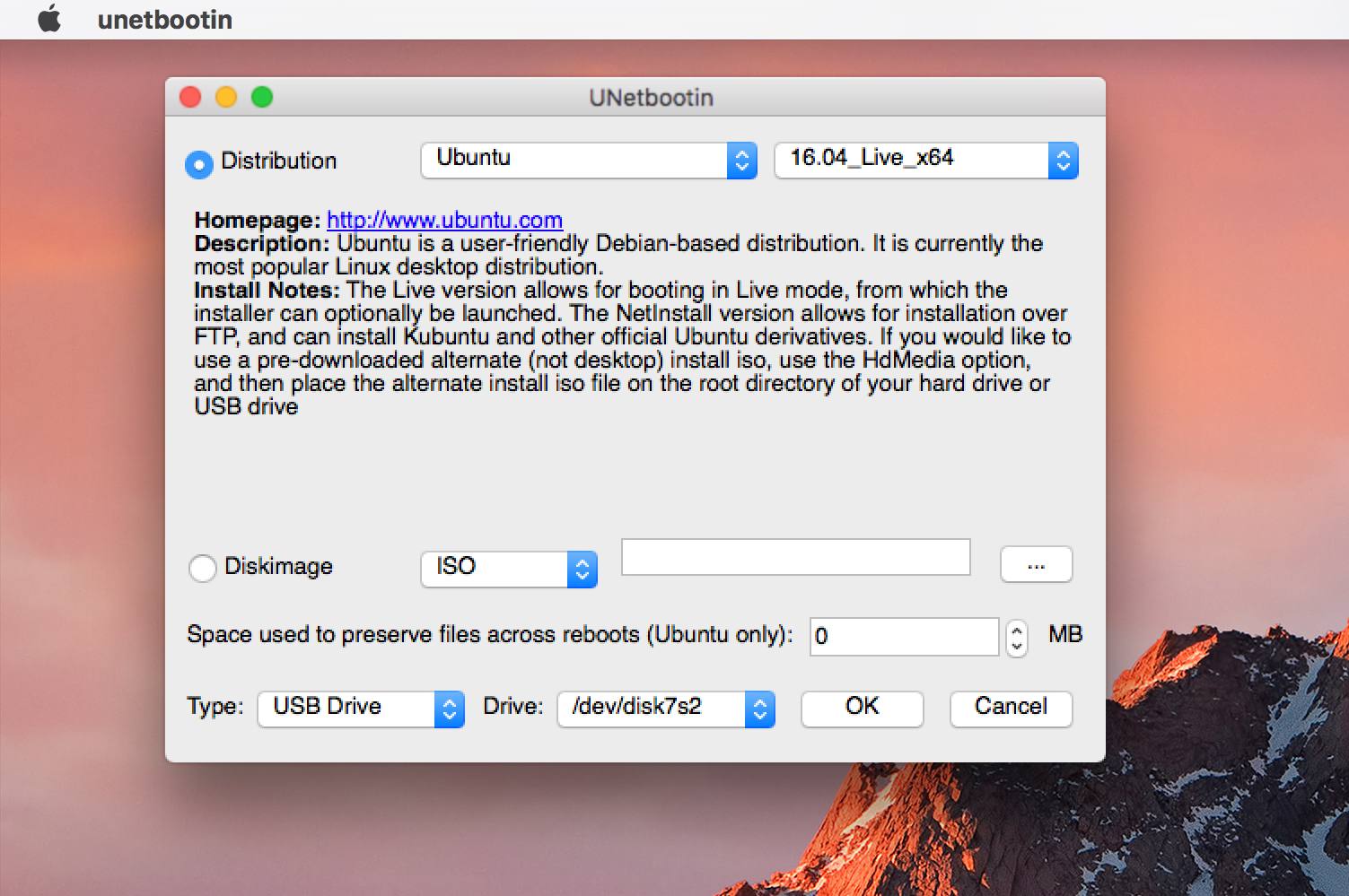 issues w ubutu boot usb for mac